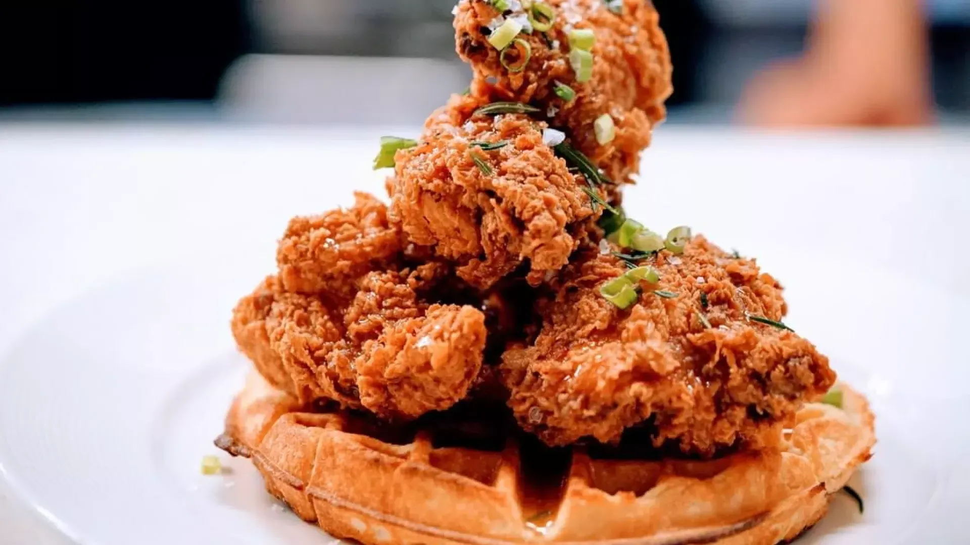 Fried chicken and waffles